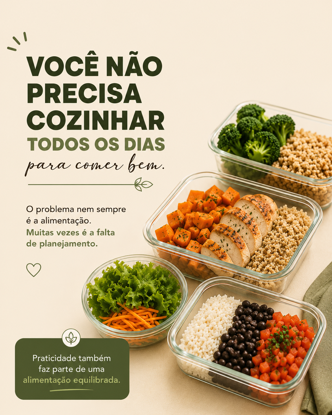 Você não precisa cozinhar todos os dias